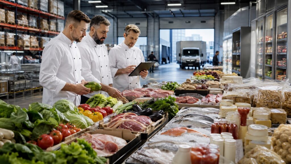 Где рестораны покупают продукты для своей кухни